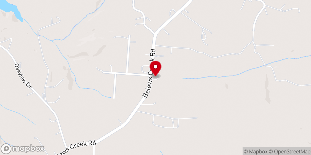 Map showing location of Victory Baptist Church