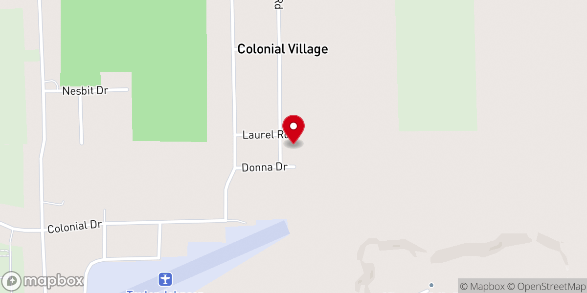 Map showing location of Colonial Village Presbyterian