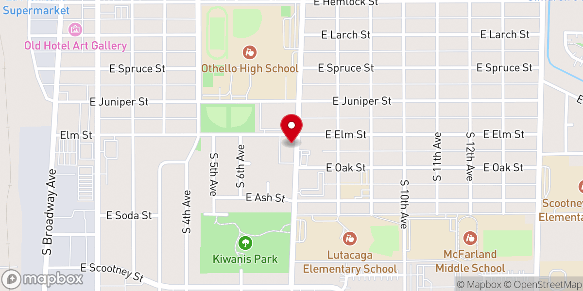 Map showing location of Pilgrim Lutheran Church