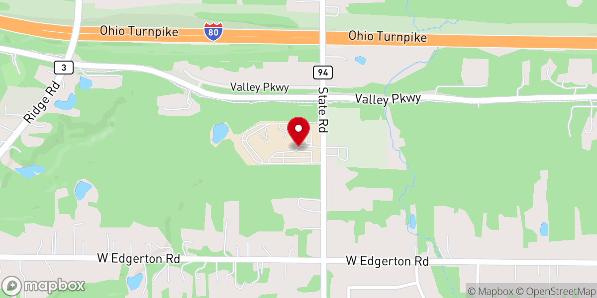 Map showing location of CrossFields Church
