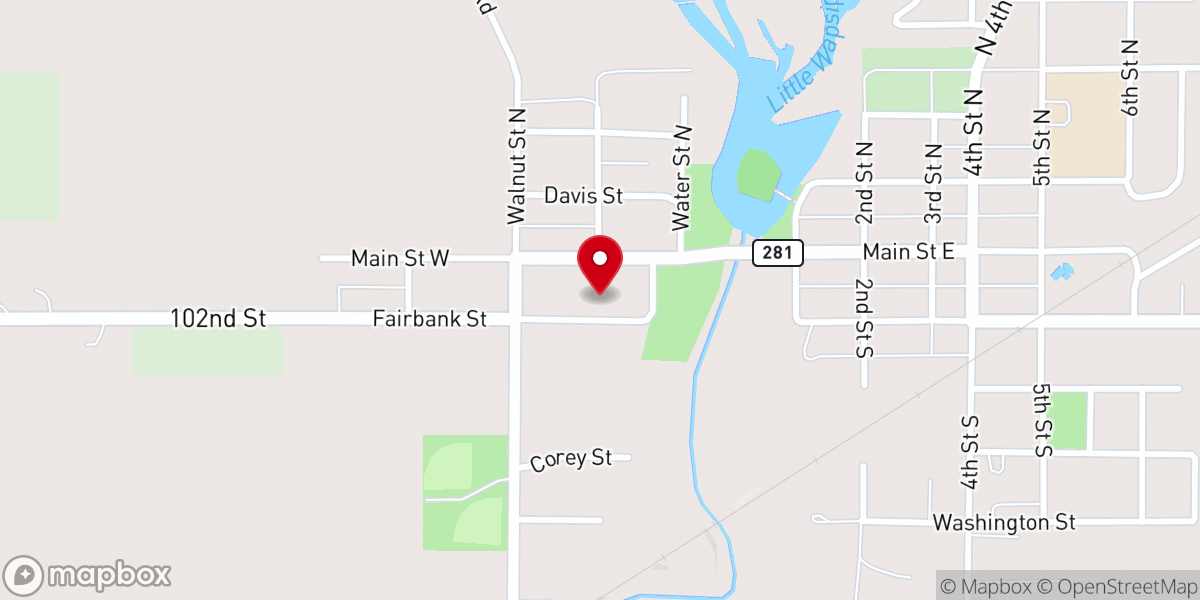 Map showing location of Immaculate Conception Parish Hall