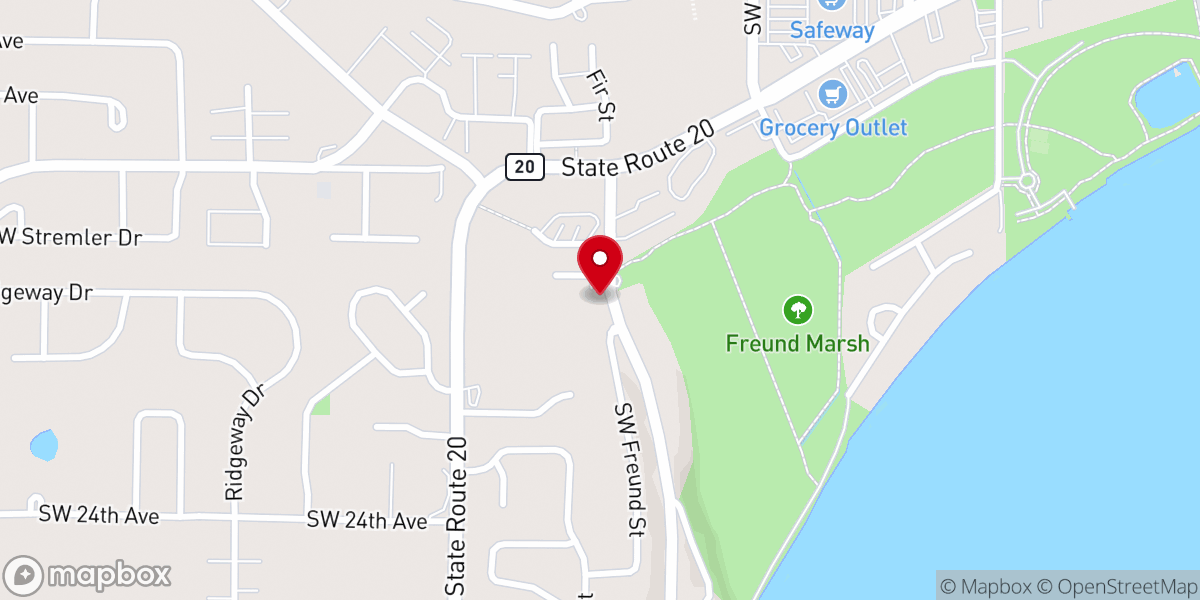Map showing location of Christian Science Society South Whidbey