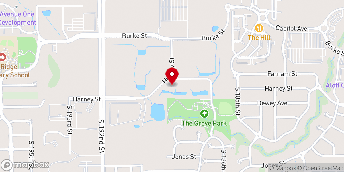 Map showing location of GraceHill Church