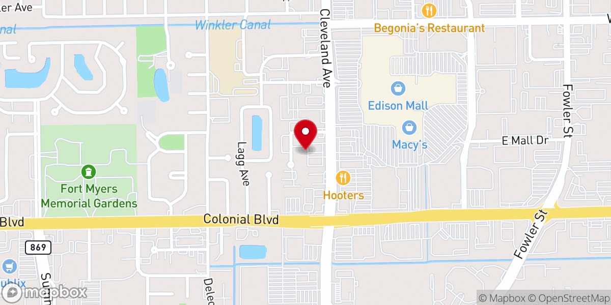 Map showing location of New Life Worship Center-Fort Myers, FL