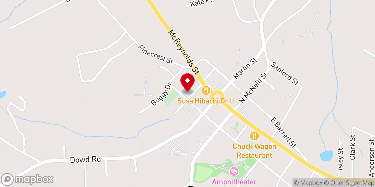 Map showing location of First Presbyterian Church