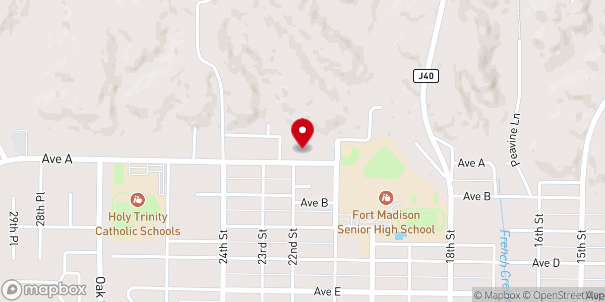Map showing location of Messiah Lutheran Church