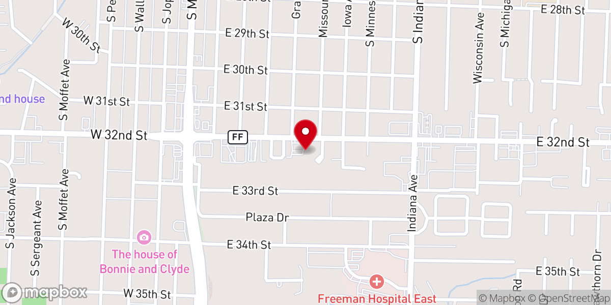 Map showing location of Society of St. Vincent de Paul