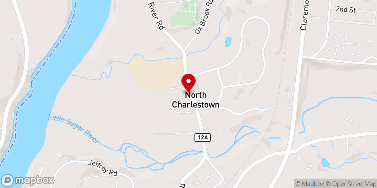Map showing location of North Charlestown United Methodist Church