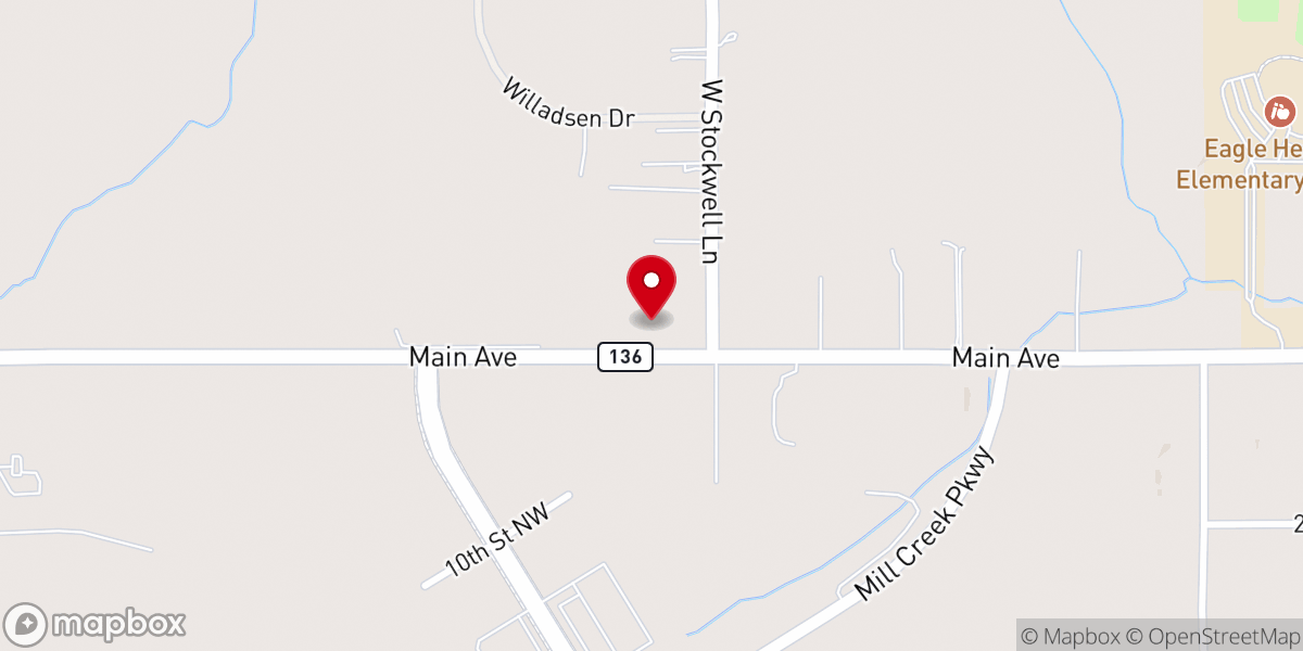 Map showing location of Gateway Bible Chapel