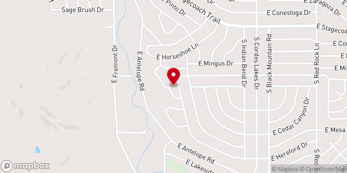 Map showing location of Community Bible Church