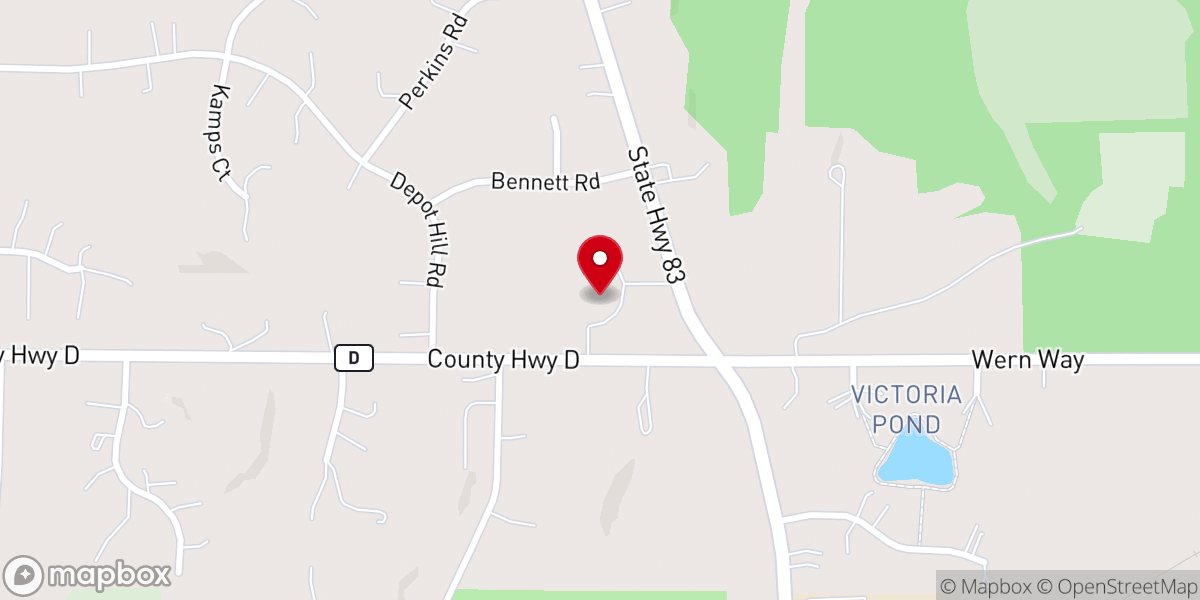 Map showing location of St. Paul Parish