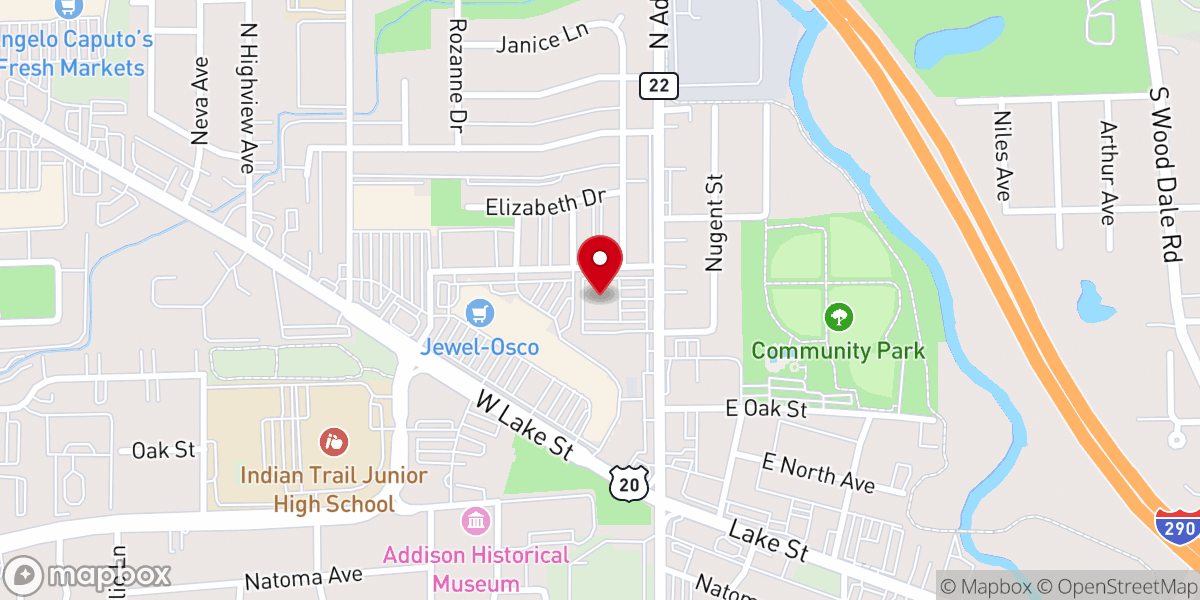 Map showing location of New Apostolic Church