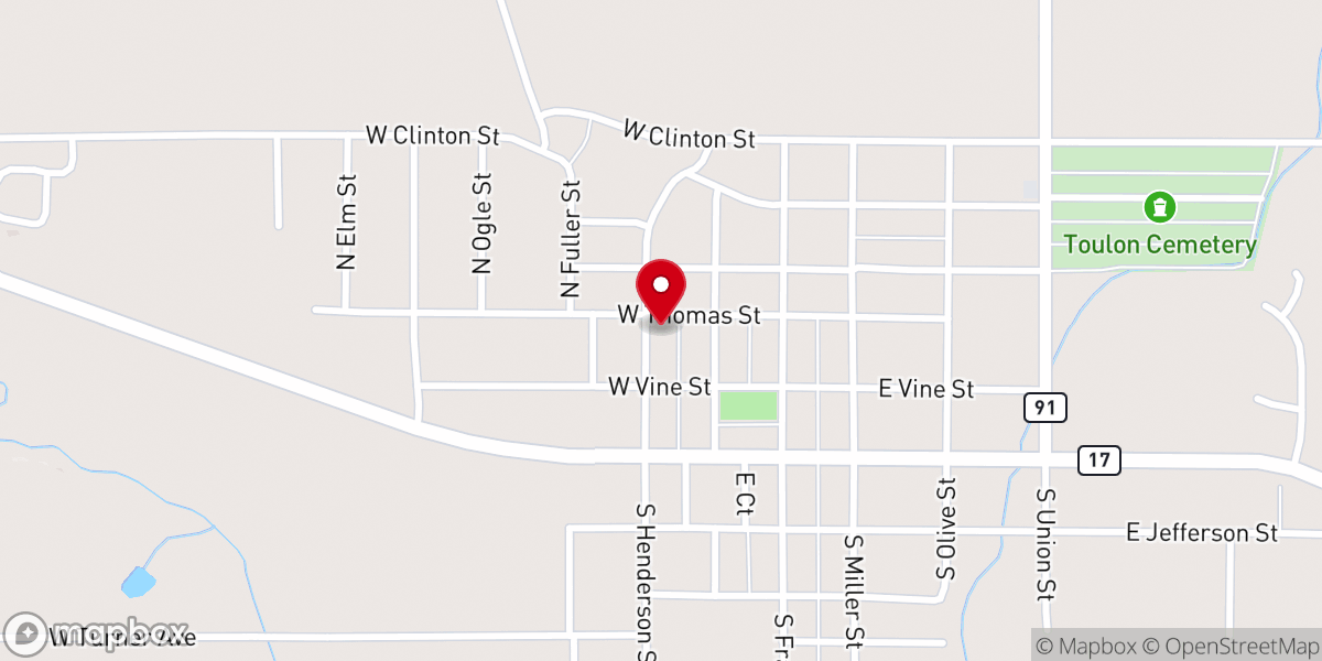 Map showing location of First Congregational Church