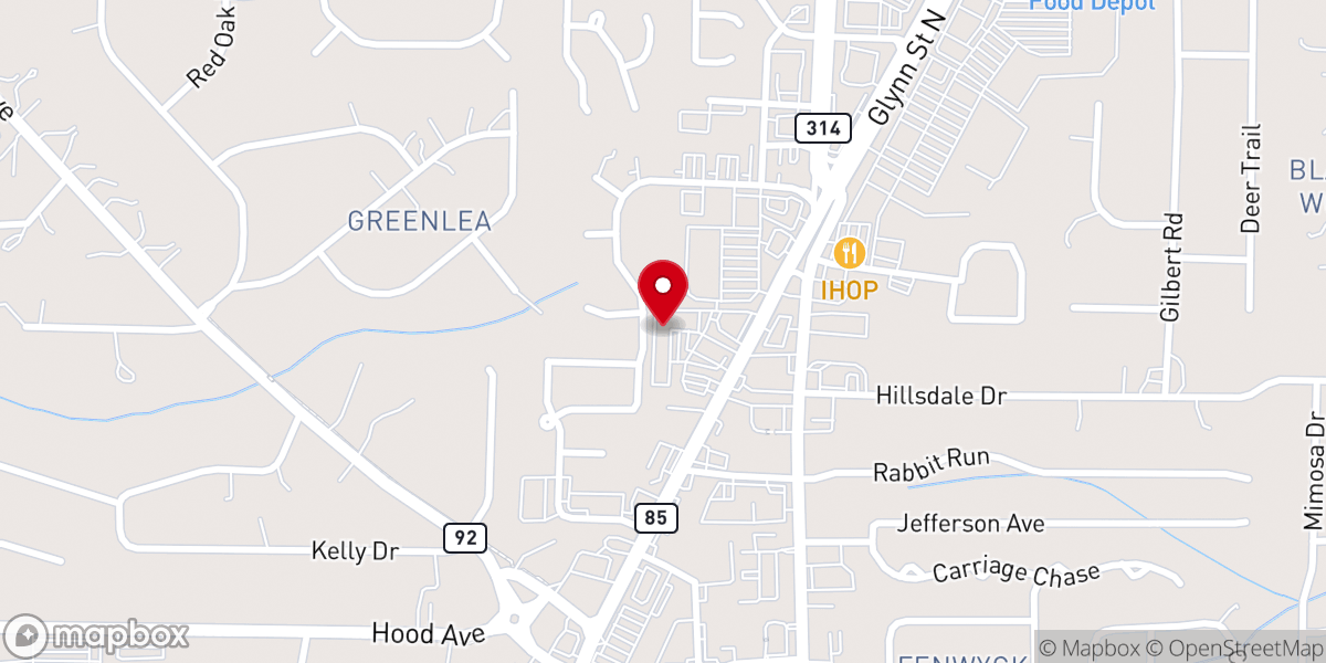 Map showing location of New Beginnings Family Worship Church