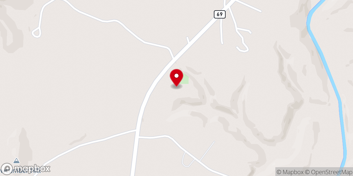 Map showing location of New Hope Church of Christ