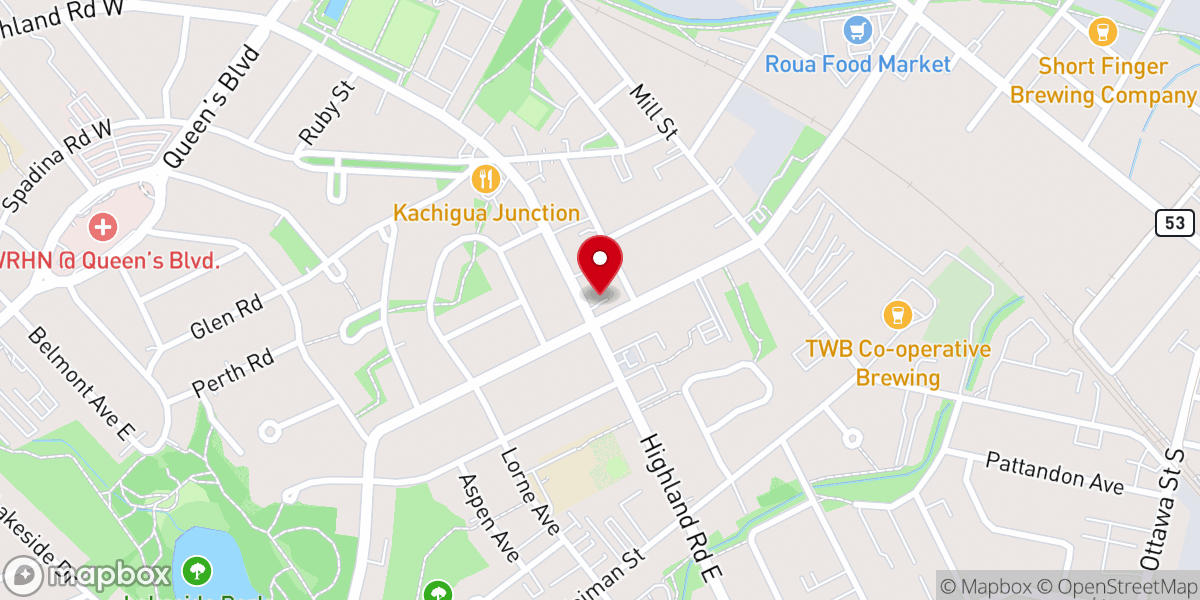 Map showing location of Labyrinth at St. Stephen Lutheran Church