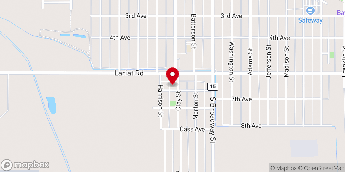 Map showing location of Grace Community Baptist Church
