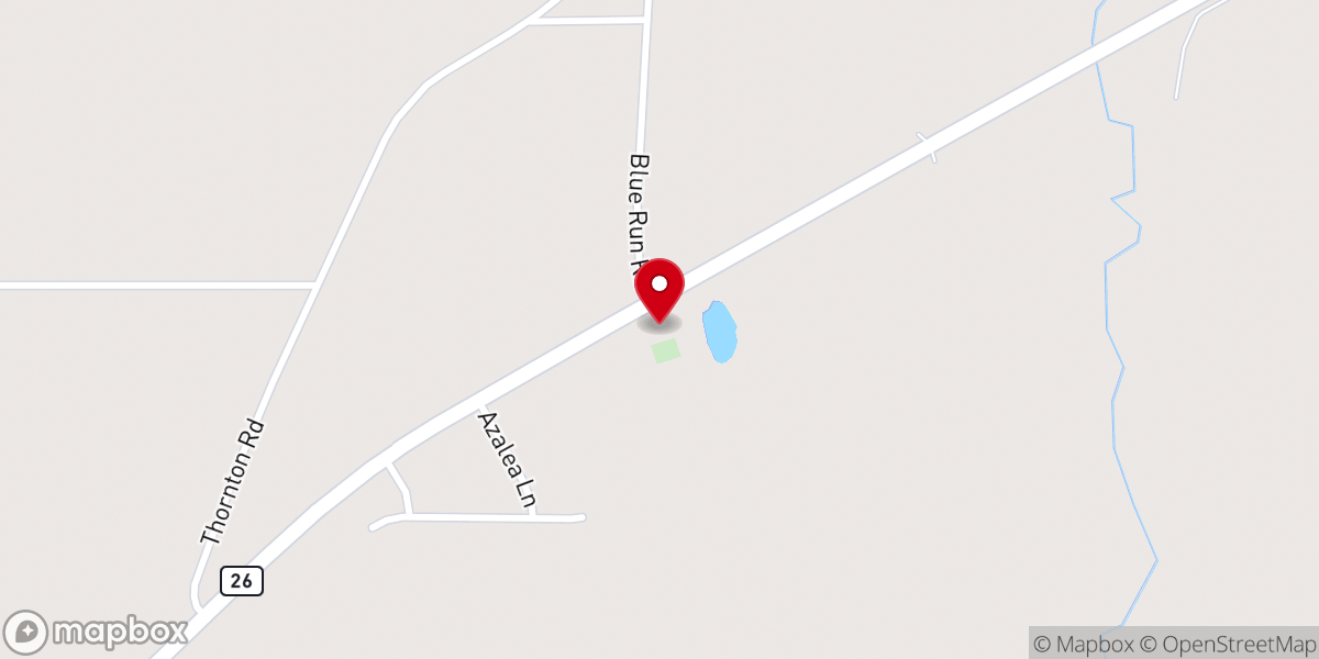 Map showing location of Shade Arnold Baptist Church