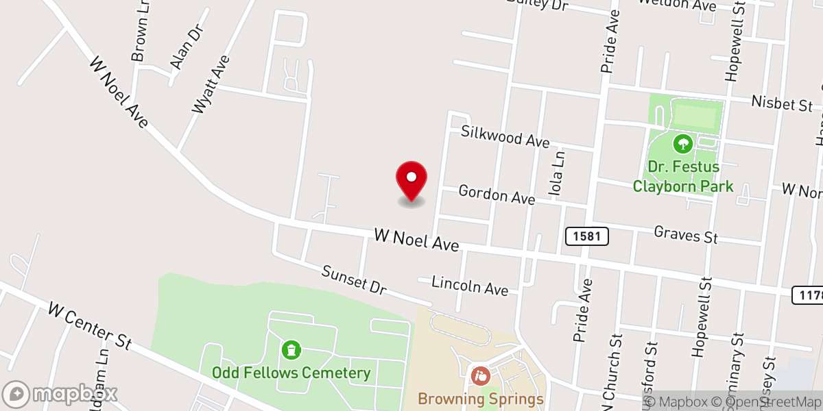 Map showing location of Praise Temple