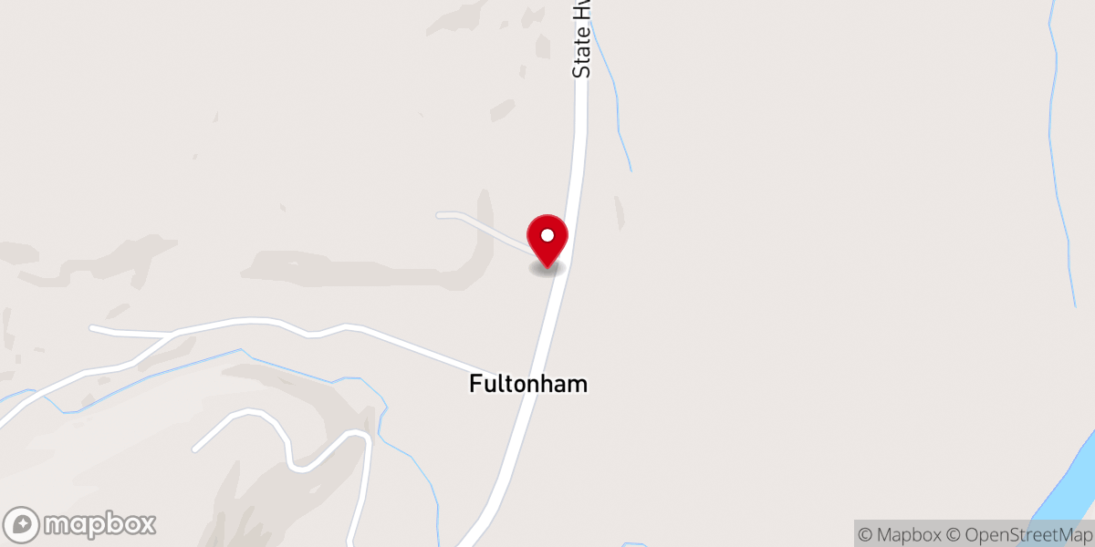 Map showing location of Fultonham Union Church