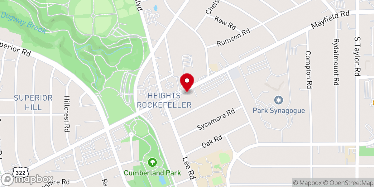 Map showing location of New Spirit Revival Center
