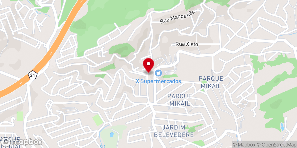 Map showing location of Paróquia Santa Luzia - Pq. Mikail