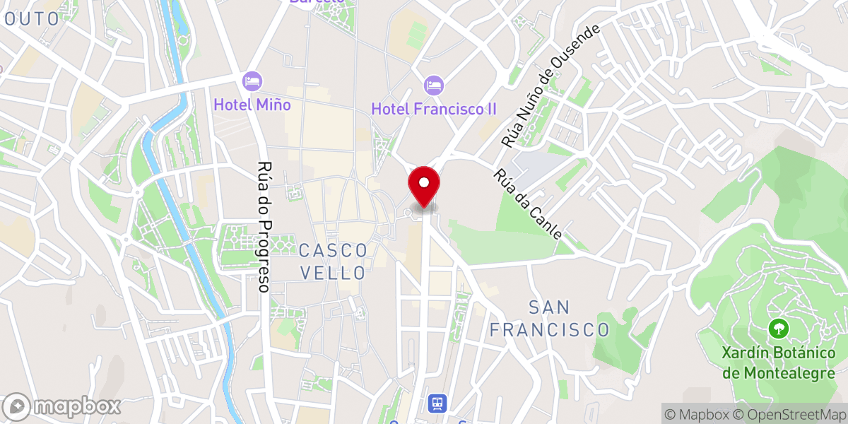 Map showing location of Mirador