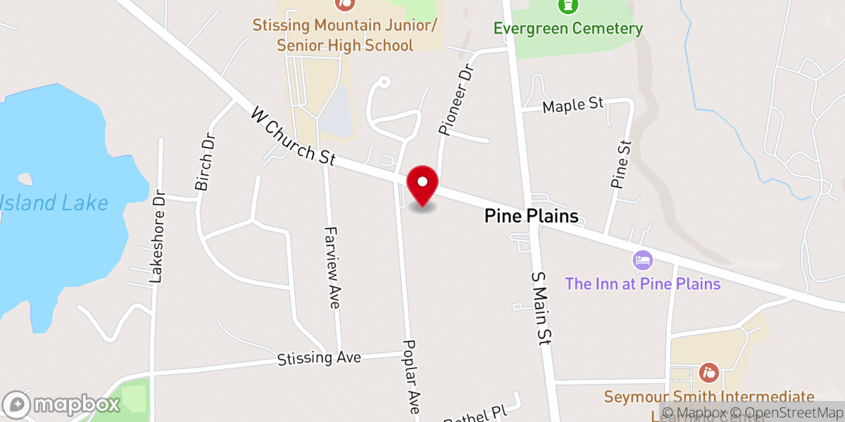 Map showing location of St Anthony's Church