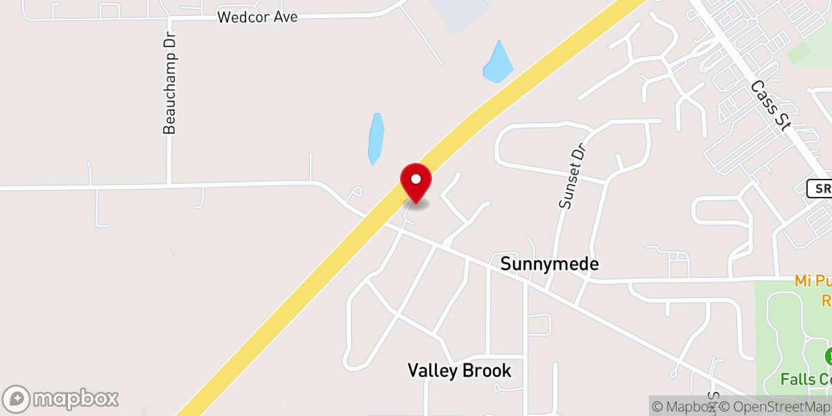 Map showing location of Abundant Life Church Wabash, Indiana