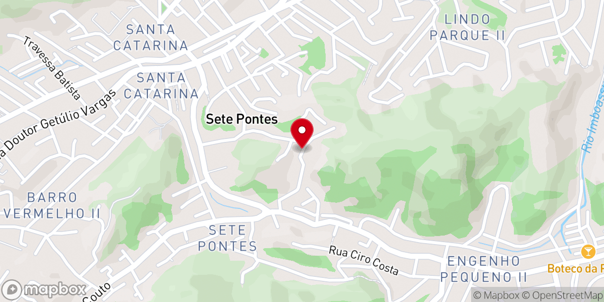Map showing location of Igreja pentecostal Cristo reina