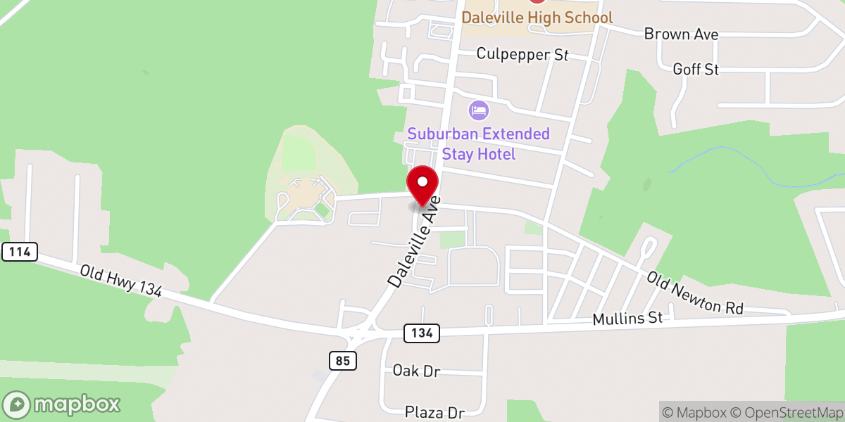 Map showing location of Abundant Life Center of Hope