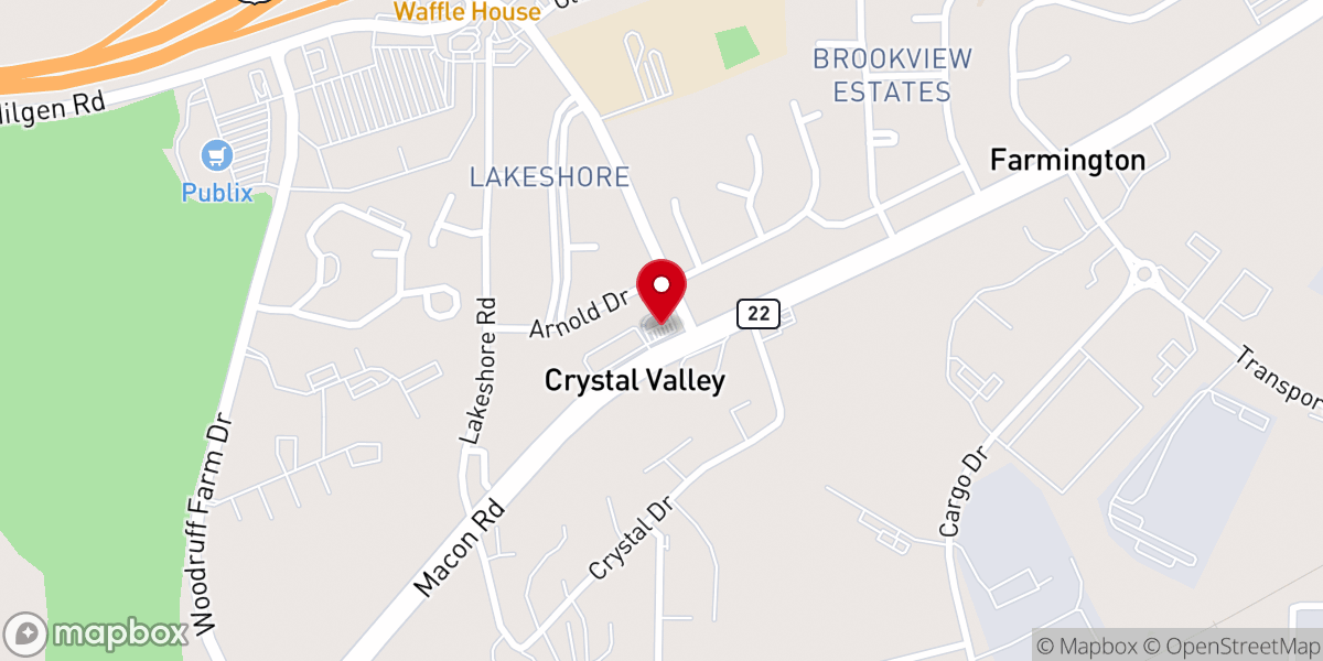Map showing location of Restoration of Faith Ministry of the Apostolic Faith Inc