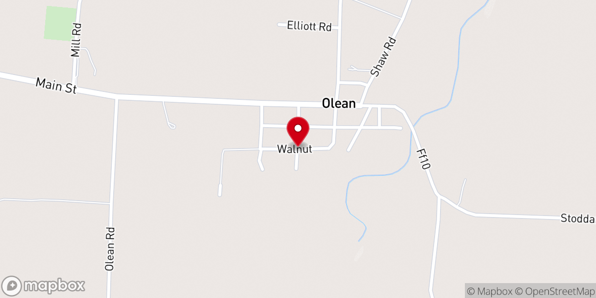 Map showing location of Etterville Christian Church