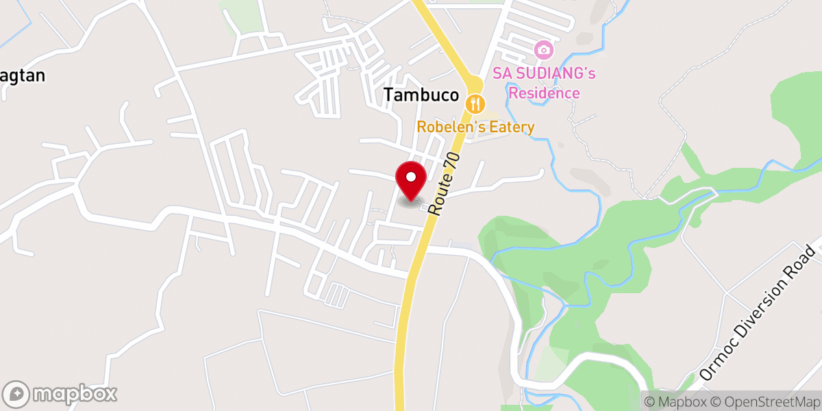 Map showing location of San Lorenzo Ruiz de Manila Parish - Simangan