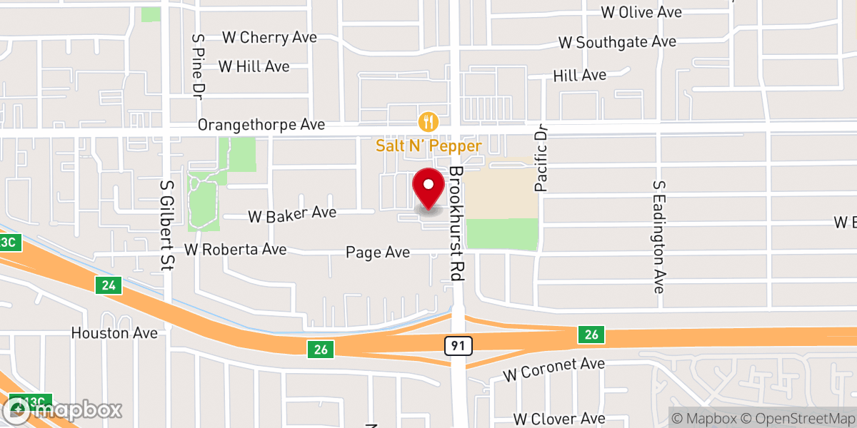 Map showing location of New Wine Church