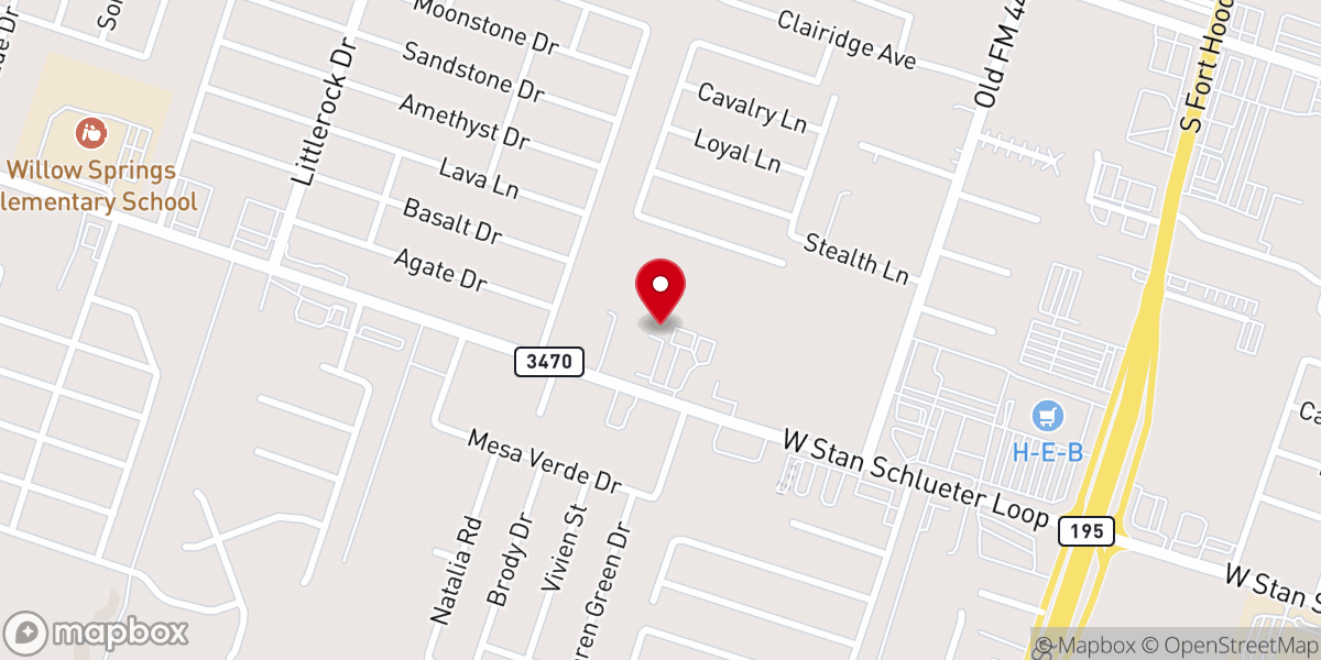 Map showing location of Ambassadors for Christ Ministry