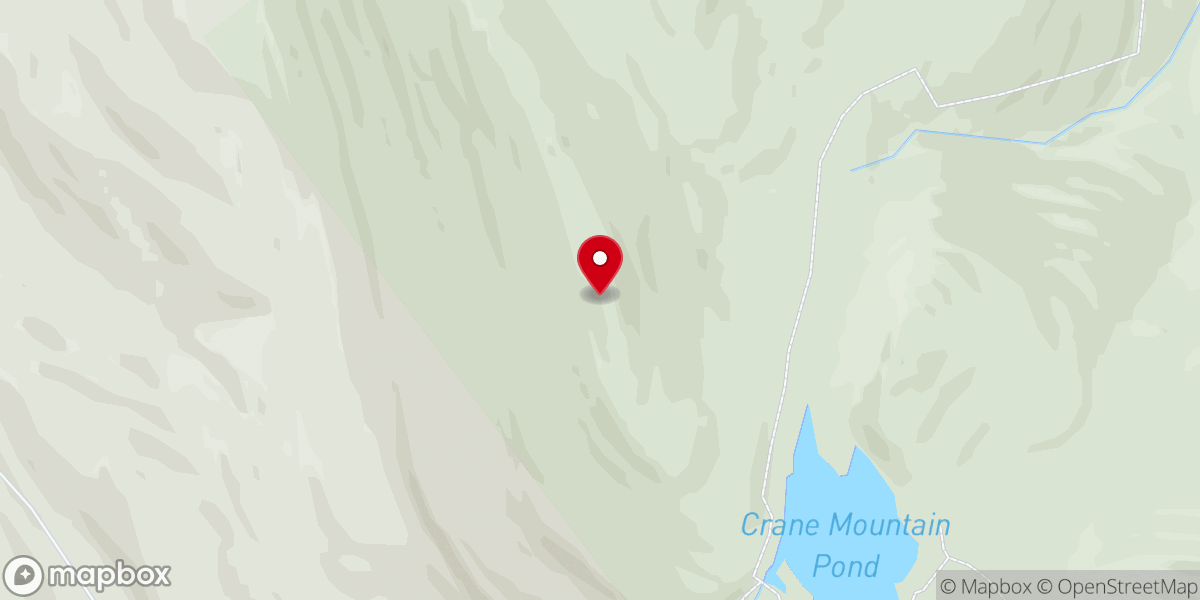 Map showing location of Crane Mountain