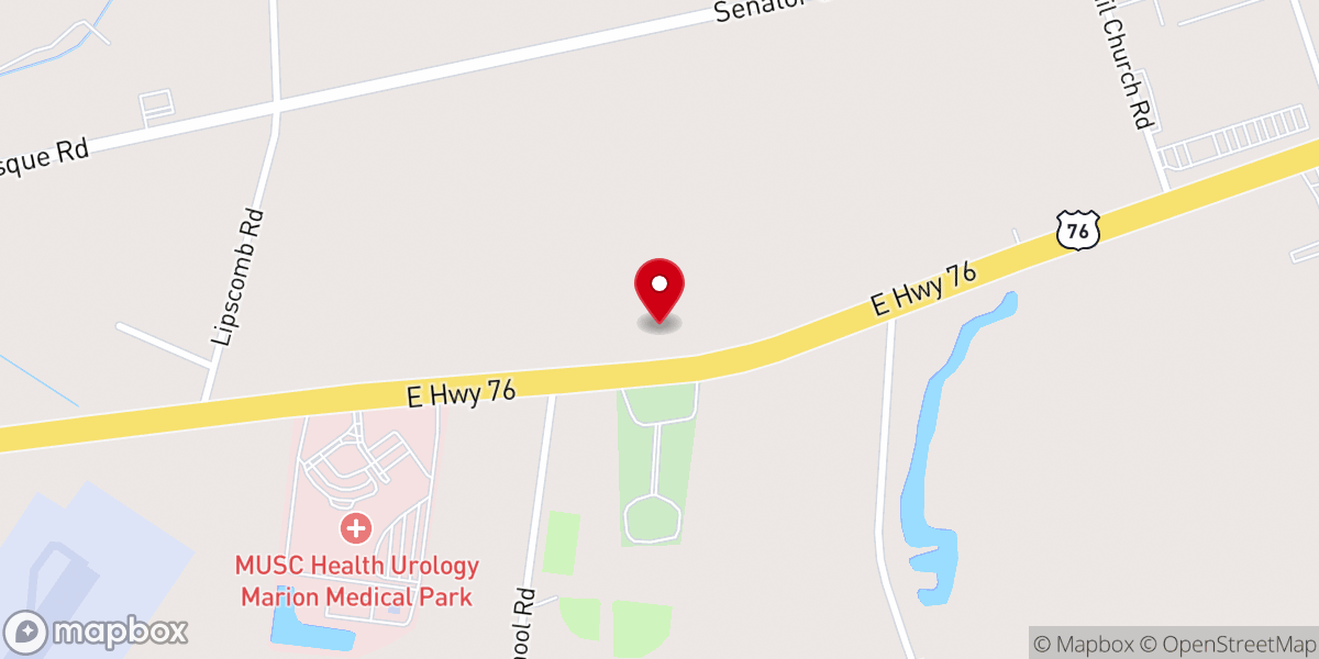 Map showing location of Liberty Fellowship International