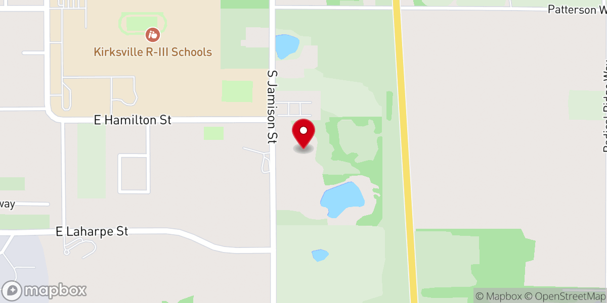 Map showing location of Thousand Hills Baptist Association