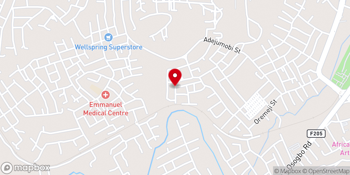 Map showing location of Ccc oke agbara parish, osogbo 4