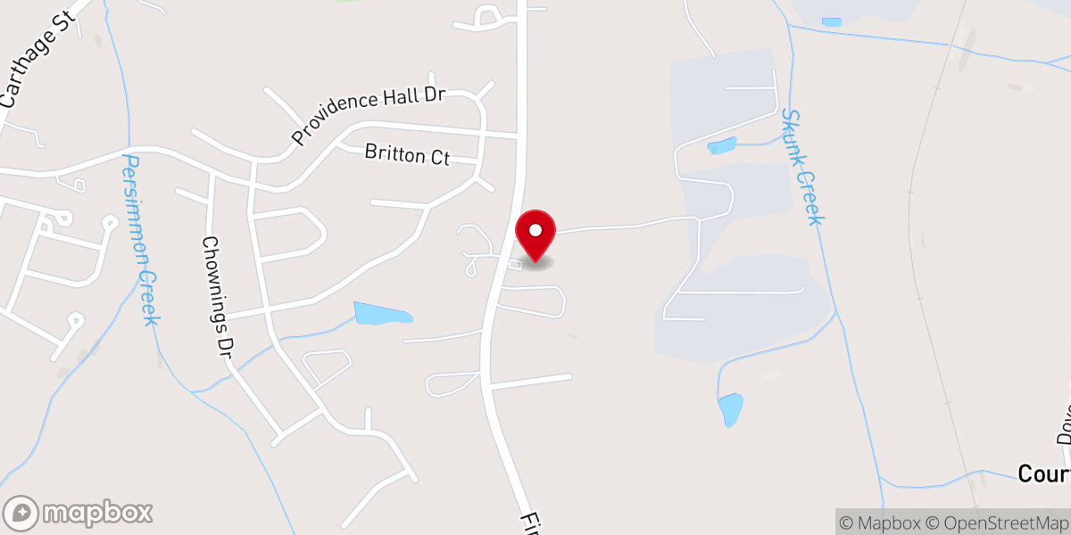 Map showing location of Central Baptist Temple
