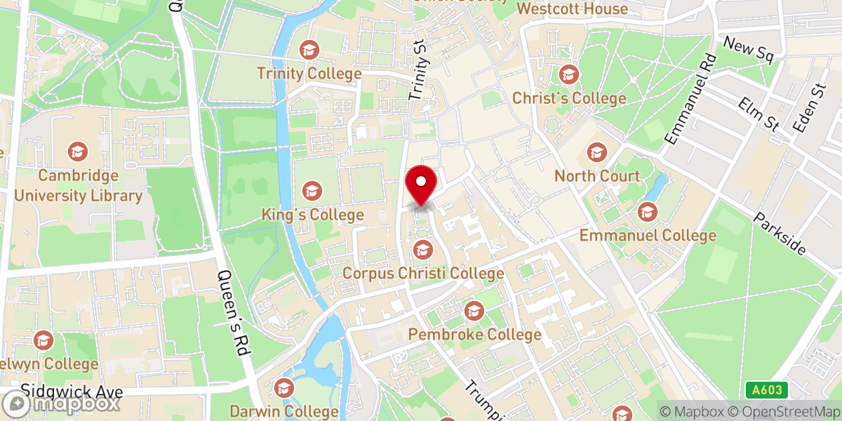 Map showing location of St Bene’t’s Church