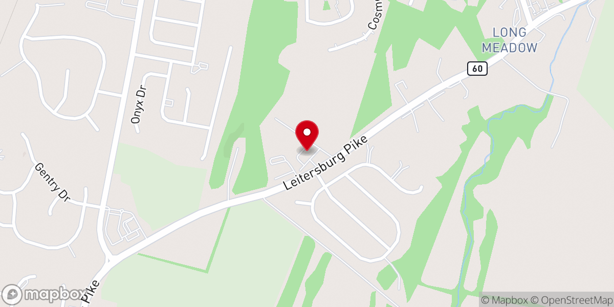 Map showing location of Church of Christ