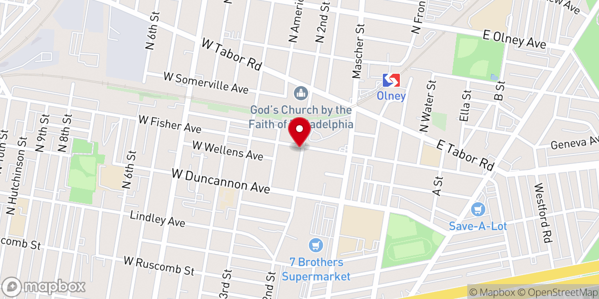 Map showing location of Janis Ruise Ministries