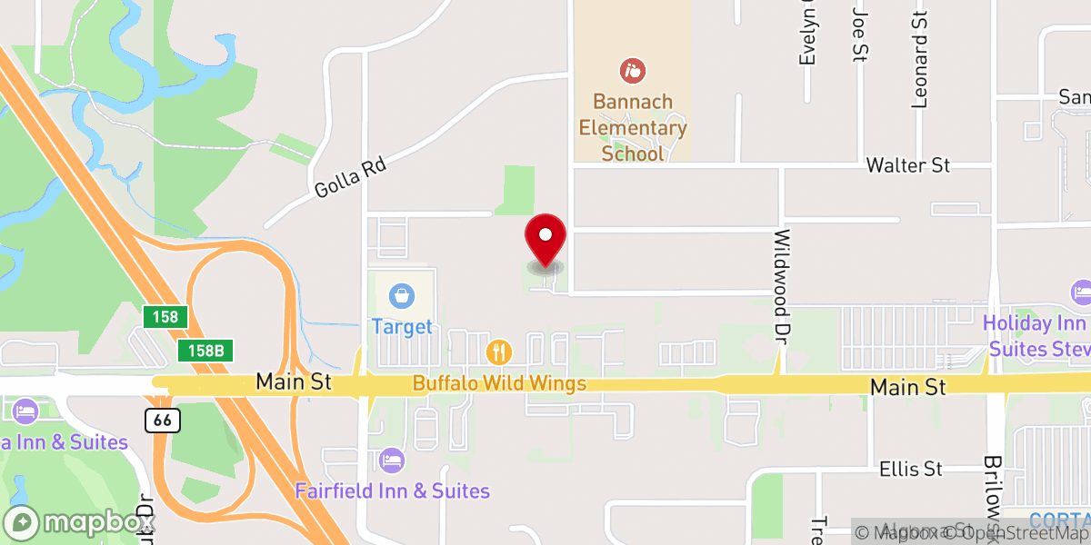 Map showing location of Stevens Point Church of Christ