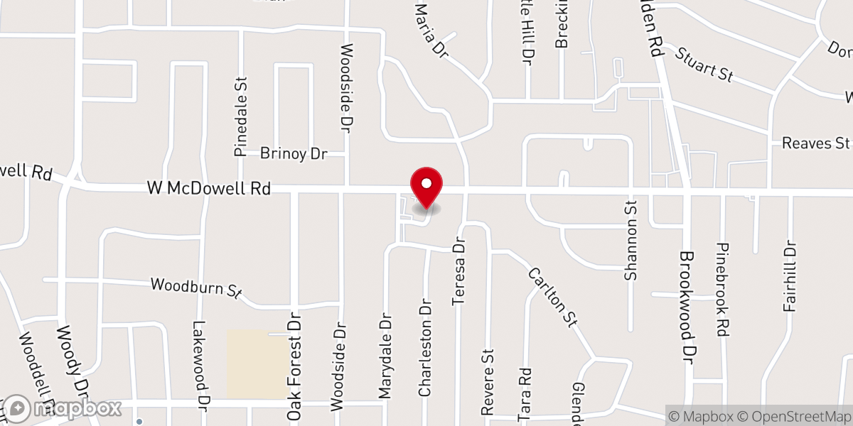 Map showing location of One Church of Jackson