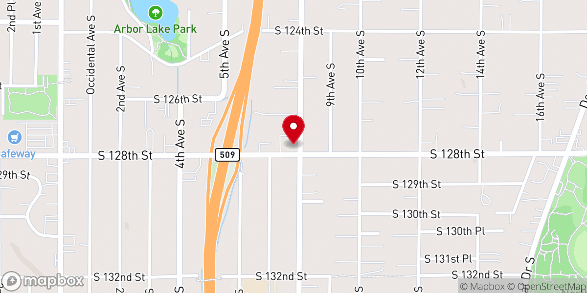 Map showing location of The Lutheran Church of the Atonement