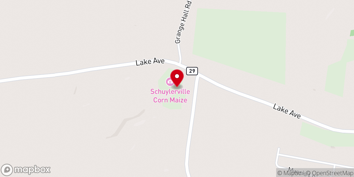 Map showing location of Schuyler Farms