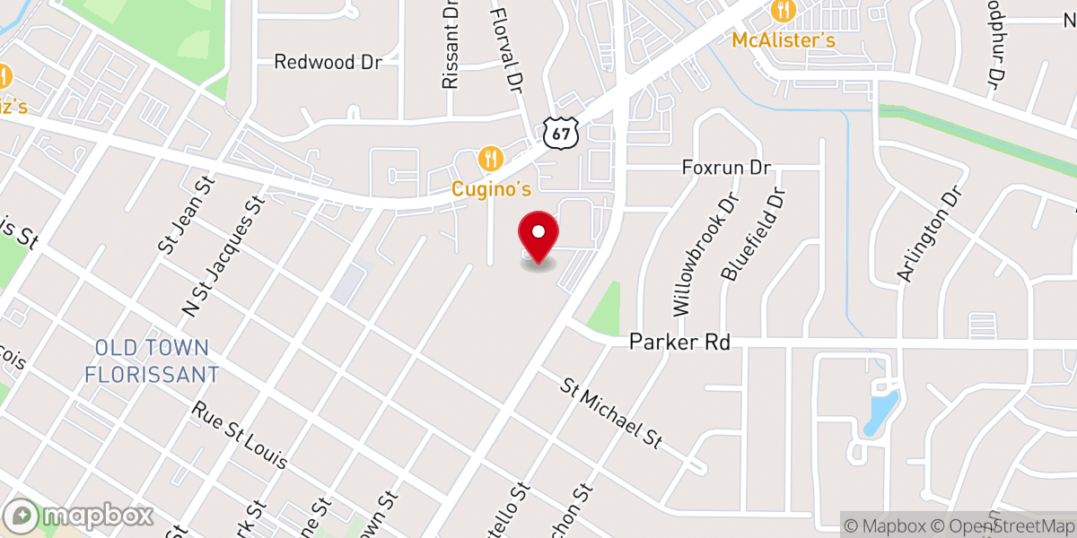 Map showing location of Atonement Lutheran School
