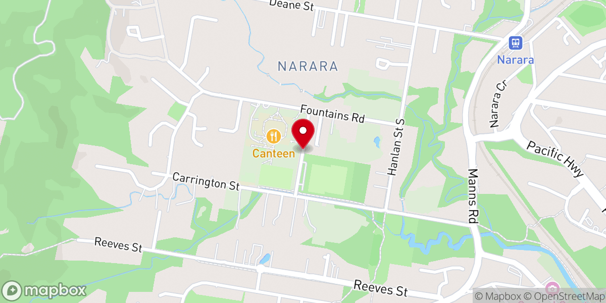 Map showing location of Gosford Community Church